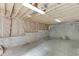 Unfinished basement with exposed wood beams, insulation, and concrete foundation, ready for customization at 7660 Dunvegan Close, Sandy Springs, GA 30350