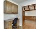 Office space featuring wood cabinets and trim at 7660 Dunvegan Close, Sandy Springs, GA 30350