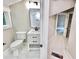 Bathroom featuring a modern vanity and a sleek black-framed mirror at 3820 Fox Creek Ct, Marietta, GA 30062