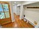 Entryway featuring hardwood floors, coat rack, and a view of the back patio at 3820 Fox Creek Ct, Marietta, GA 30062