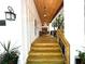 A welcoming porch featuring a wooden ceiling and steps, leading to an inviting home at 3820 Fox Creek Ct, Marietta, GA 30062