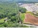 An overhead shot displaying a home adjacent to both a data center and a construction area at 4682 Stonewall Tell Rd, College Park, GA 30349