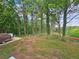 Serene backyard featuring mature trees and natural beauty, perfect for outdoor enjoyment at 4682 Stonewall Tell Rd, College Park, GA 30349