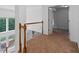Second-floor hallway features a window and access to other rooms at 2310 Norbury Se Cv, Smyrna, GA 30080