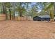 Large, private backyard surrounded by mature trees and a wooden fence at 410 Wilkinson Se Dr, Atlanta, GA 30317