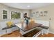 Bright breakfast nook featuring custom bench seating, sunny windows, and a large square table at 8117 Spivey Rd, Jonesboro, GA 30236