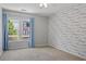 Bedroom with carpet and gray animal themed wallpaper at 1605 Pavillion Ridge Se Dr, Smyrna, GA 30080