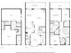Detailed floor plan showcasing the layout of the townhome, including a screened porch and balcony at 1605 Pavillion Ridge Se Dr, Smyrna, GA 30080