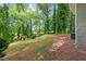 Large backyard with mature trees and lush greenery at 1640 Fairburn Sw Rd, Atlanta, GA 30331