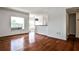 Open living area featuring hardwood floors and plenty of natural light from large windows at 275 13Th Ne St # 605, Atlanta, GA 30309
