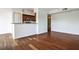 Bright living room with gleaming hardwood floors and an open floor plan for modern living at 275 13Th Ne St # 605, Atlanta, GA 30309