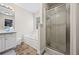Bathroom features shower, tub, vanity and lots of light at 173 Kingswood Dr, Ellenwood, GA 30294