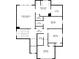 Second-floor plan with bedroom and primary suite dimensions, showcasing closet and bathroom layout at 2349 Hanover Woods Rd, Lithonia, GA 30058