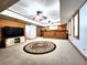 Finished basement with an entertainment area, bar, stainless refrigerator and bright windows at 1225 Creek Laurel Dr, Lawrenceville, GA 30043