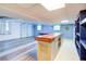 Finished basement with a home bar and walkout to the garage at 3627 Groovers Lake Rd, Lithia Springs, GA 30122