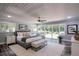 Serene main bedroom with large windows, modern decor, and ample natural light at 3627 Groovers Lake Rd, Lithia Springs, GA 30122