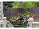 Backyard featuring a small waterfall and pond at 1720 Buckhead Valley Ne Ln, Atlanta, GA 30324