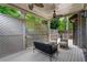 Covered outdoor patio with seating and privacy lattice at 1720 Buckhead Valley Ne Ln, Atlanta, GA 30324