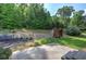 Backyard features a bench swing and storage shed at 20 Spruce Ne St, White, GA 30184