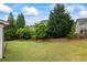 Backyard featuring an expansive lawn, neatly maintained landscaping, mature trees and privacy at 4769 Moon Hollow Ct, Buford, GA 30519