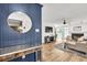 Bright living room with modern decor, hardwood floors, and a cozy, inviting atmosphere at 1750 Clairmont Rd # 32, Decatur, GA 30033