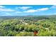 Wide aerial view revealing the property tucked away among the serene lush greenery at 316 Shiloh Hills Nw Dr, Kennesaw, GA 30144