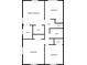 Upstairs floorplan with a primary bedroom, three bedrooms, two bathrooms, and walk-in closets at 316 Shiloh Hills Nw Dr, Kennesaw, GA 30144