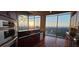 Modern kitchen featuring stainless steel appliances, black granite countertops, and a stunning city view at 3324 Peachtree Ne Rd # 3001, Atlanta, GA 30326