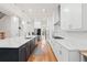 Spacious kitchen with a large island, stainless steel appliances, and white cabinetry at 1589 Bennett Creek Overlook, Suwanee, GA 30024