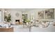 Inviting living room featuring a cozy fireplace and stylish, neutral decor at 2672 Birchwood Dr, Atlanta, GA 30305