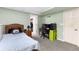 Bedroom with furniture, a computer desk, and gray carpeting at 3116 Lakepoint Cir, Acworth, GA 30102