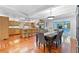 Open dining area with hardwood floors and access to the kitchen and a bright, airy study at 3116 Lakepoint Cir, Acworth, GA 30102