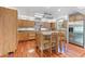 Spacious eat-in kitchen featuring wood cabinetry, stainless appliances and plenty of counter space at 3116 Lakepoint Cir, Acworth, GA 30102