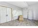 A bedroom with peeling walls and an air conditioning unit on the window at 3116 Lakepoint Cir, Acworth, GA 30102