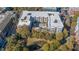 An aerial view of the building's layout, including a central courtyard with a pool at 870 Inman Village Ne Pkwy # 229, Atlanta, GA 30307