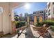 Private patio area with seating, walkways, and scooter parking at 870 Inman Village Ne Pkwy # 229, Atlanta, GA 30307