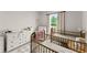 Bright bedroom with two cribs and a large window offering a pleasant view at 99 Oxford Ln, Kingston, GA 30145