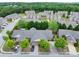 An expansive aerial view of a meticulously planned neighborhood with verdant lawns and tree lined streets at 2318 Chancery Mill Ln, Buford, GA 30519