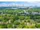 Aerial view showing the community's lush surroundings, neighborhood and cityscape at 291 Elmira Ne Pl, Atlanta, GA 30307