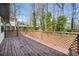 Wide dark back deck and wooded view at 5570 Deerfield Nw Pl, Kennesaw, GA 30144