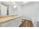 Bathroom features a skylight and updated vanity at 5570 Deerfield Nw Pl, Kennesaw, GA 30144