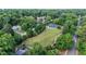 Aerial view of park with tennis court and green space at 2186 Park Terrace, College Park, GA 30337