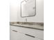 Sleek bathroom featuring modern sink, marble countertop and vanity at 2186 Park Terrace, College Park, GA 30337