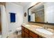 Bathroom features a double sink vanity, tiled shower and soft lighting at 2804 Dunnington Cir, Chamblee, GA 30341