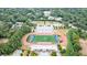 Aerial view of the stadium with parking and trees all around at 106 Adair Ave, Atlanta, GA 30315