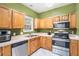 Functional kitchen with stainless steel appliances and durable countertops at 2555 Flat Shoals Rd # 801, Atlanta, GA 30349