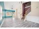 Inviting living room with hardwood-style floors and staircase at 2555 Flat Shoals Rd # 801, Atlanta, GA 30349