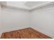 Empty closet with hardwood floors, offering ample storage space and potential for organization at 1721 S Gordon Sw St, Atlanta, GA 30310