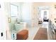 Bright bathroom featuring a modern freestanding tub, glass-enclosed shower, and stylish vanity at 3681 Hamilton Mill Rd, Buford, GA 30519