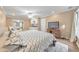 Cozy bedroom featuring a bed, a television, and a sink area, ideal for relaxed living and convenience at 70 Parkside Cir, Marietta, GA 30068